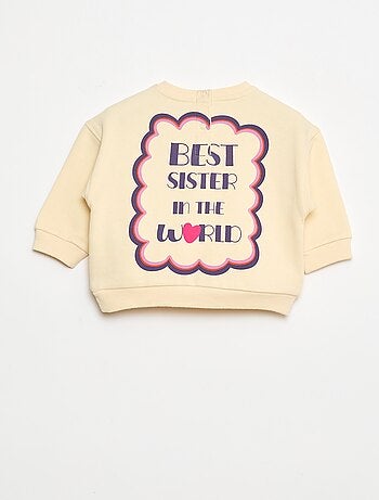 Sweat com estampado fantasia em moletom felpudo