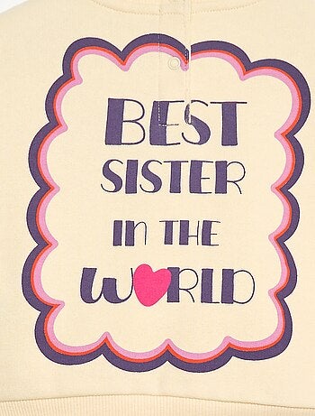 Sweat com estampado fantasia em moletom felpudo