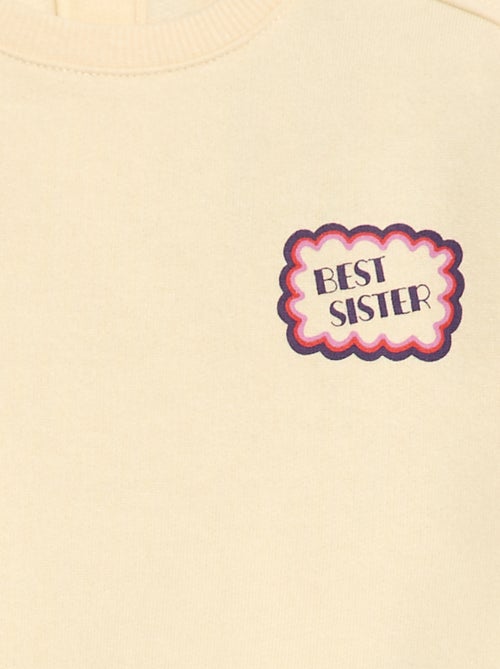 Sweat com estampado fantasia em moletom felpudo - Kiabi