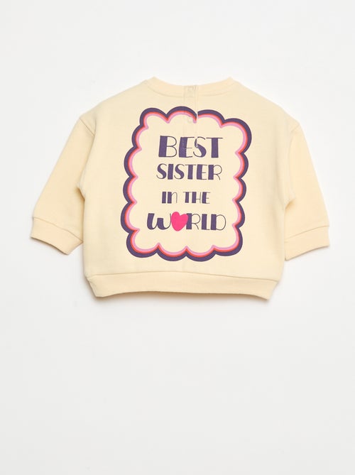 Sweat com estampado fantasia em moletom felpudo - Kiabi