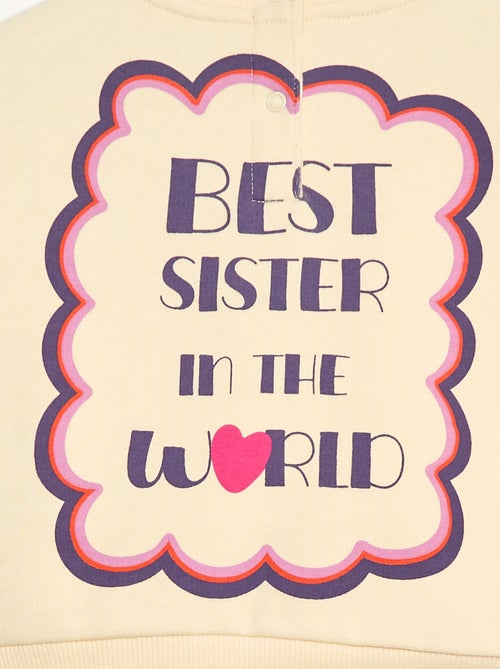 Sweat com estampado fantasia em moletom felpudo - Kiabi