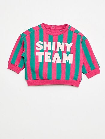 Sweat com estampado fantasia em moletom felpudo