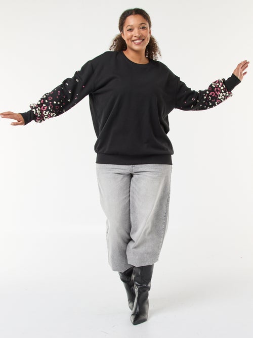 Sweat com estampado 'Only Carmakoma' - Kiabi