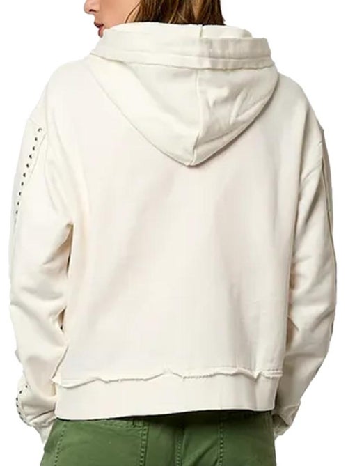 Sweat com Fecho Branco para Mulher Kaporal VITRAE - Kiabi Sweat com Fecho Branco para Mulher Kaporal VITRAE - Kiabi