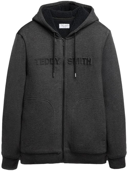 Sweat com fecho cinzento para homem teddy smith giclass - Kiabi