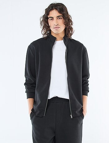 Sweat com fecho éclair e gola alta