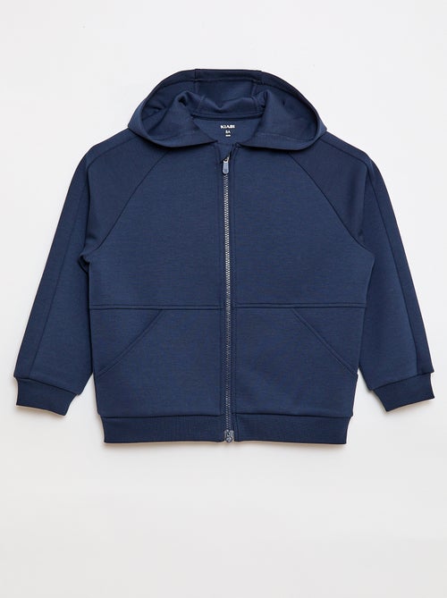 Sweat com fecho e capuz - coleção fácil de vestir - Kiabi Sweat com fecho e capuz - coleção fácil de vestir - Kiabi