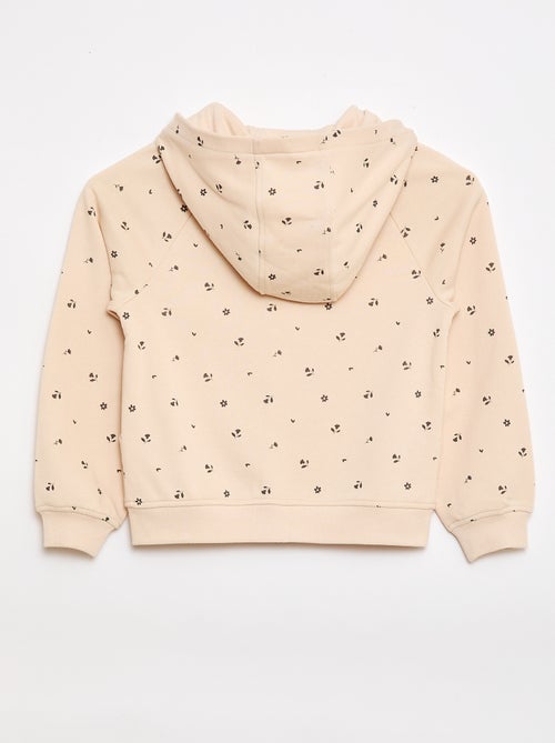 Sweat com fecho e capuz - Coleção fácil de vestir - Kiabi