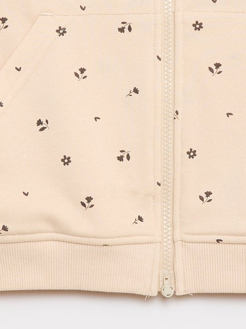 Sweat com fecho e capuz - Coleção fácil de vestir - Kiabi