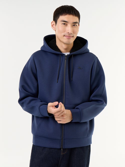 Sweat com fecho e capuz de neopreno - Kiabi
