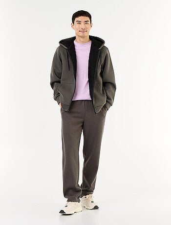 Sweat com fecho e capuz de neopreno