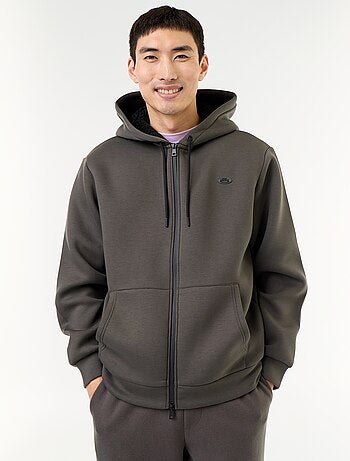 Sweat com fecho e capuz de neopreno