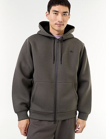 Sweat com fecho e capuz de neopreno