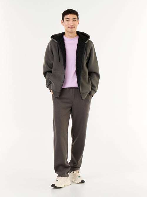 Sweat com fecho e capuz de neopreno - Kiabi