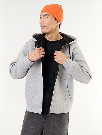 Sweat com fecho e capuz de neopreno