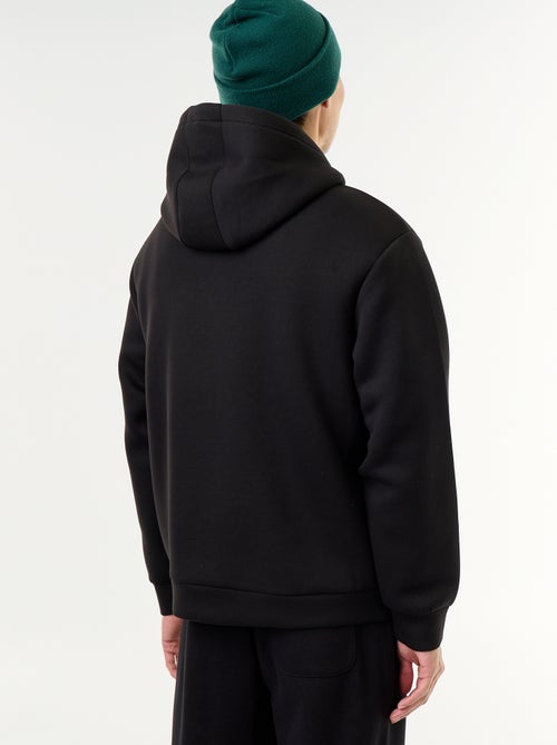 Sweat com fecho e capuz de neopreno - Kiabi