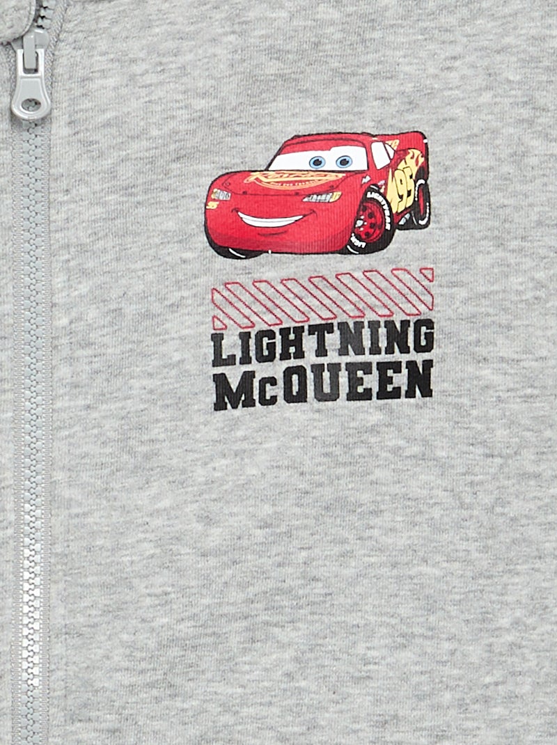 Sweat com fecho e capuz 'Disney' 'Cars' Cinza - Kiabi