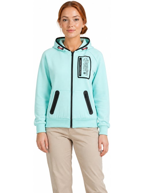 Sweat com fecho e capuz forrado fonaldeak – canadian peak - Kiabi Sweat com fecho e capuz forrado fonaldeak – canadian peak - Kiabi