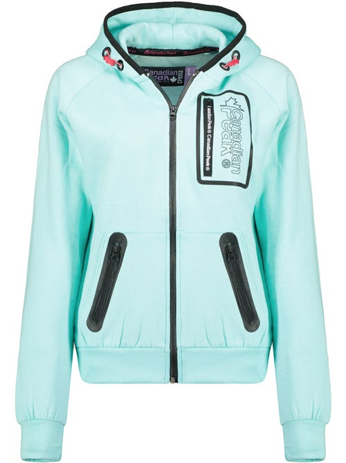 Sweat com fecho e capuz forrado fonaldeak – canadian peak - Kiabi Sweat com fecho e capuz forrado fonaldeak – canadian peak - Kiabi