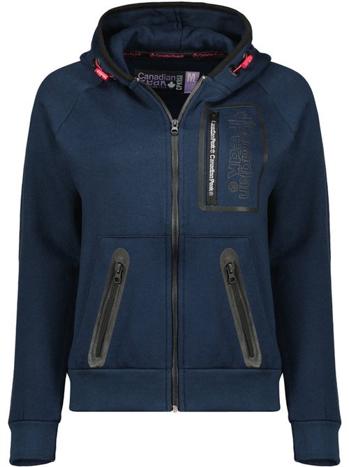 Sweat com fecho e capuz forrado fonaldeak – canadian peak - Kiabi Sweat com fecho e capuz forrado fonaldeak – canadian peak - Kiabi