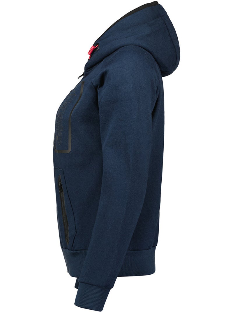 Sweat com fecho e capuz forrado fonaldeak – canadian peak Azul-marinho - Kiabi