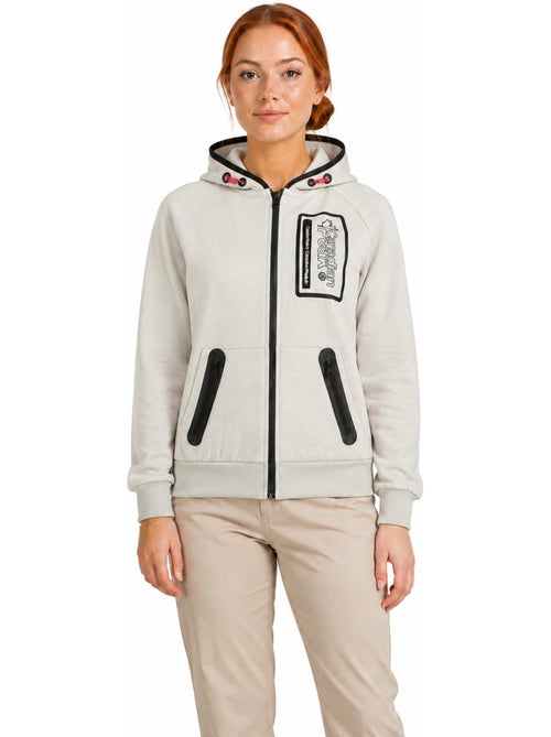 Sweat com fecho e capuz forrado fonaldeak – canadian peak - Kiabi Sweat com fecho e capuz forrado fonaldeak – canadian peak - Kiabi