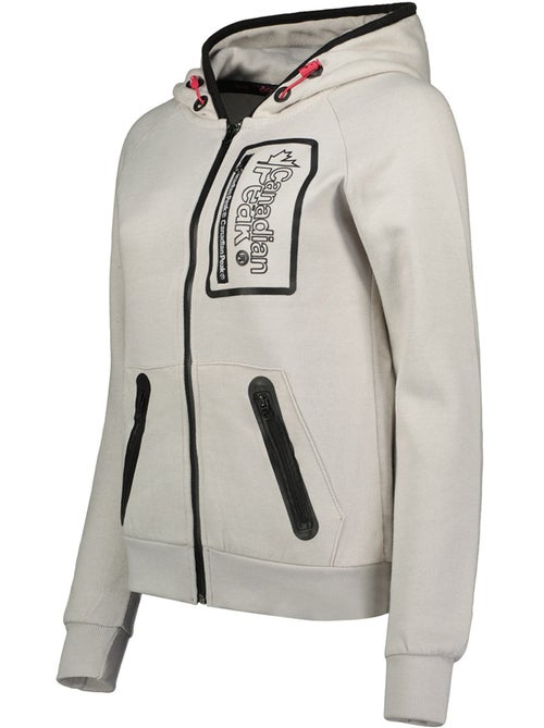 Sweat com fecho e capuz forrado fonaldeak – canadian peak - Kiabi Sweat com fecho e capuz forrado fonaldeak – canadian peak - Kiabi