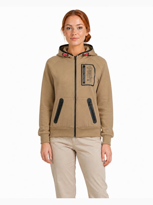 Sweat com fecho e capuz forrado fonaldeak – canadian peak - Kiabi Sweat com fecho e capuz forrado fonaldeak – canadian peak - Kiabi