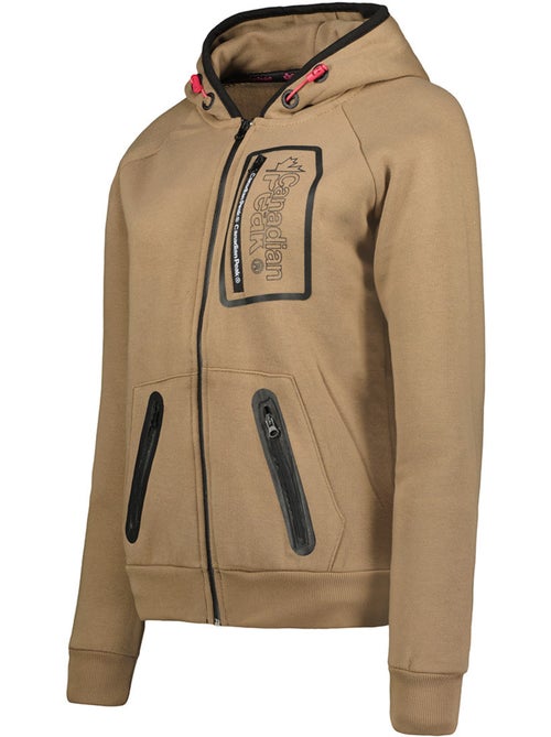 Sweat com fecho e capuz forrado fonaldeak – canadian peak - Kiabi Sweat com fecho e capuz forrado fonaldeak – canadian peak - Kiabi