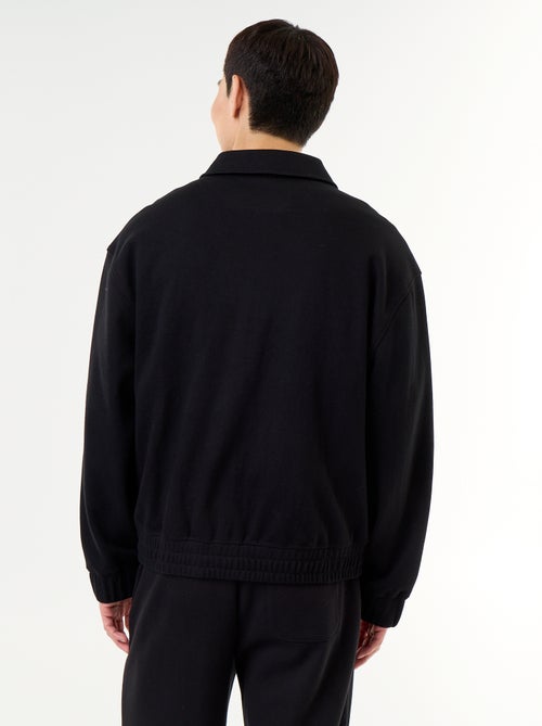 Sweat com fecho e gola de camisa - Kiabi Sweat com fecho e gola de camisa - Kiabi