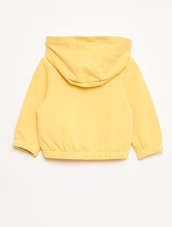 Sweat com fecho em felpo