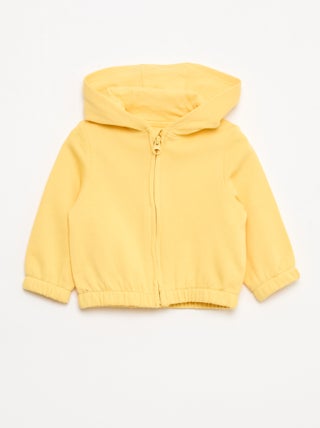 Sweat com fecho em felpo