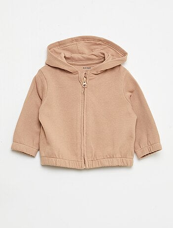 Sweat com fecho em felpo