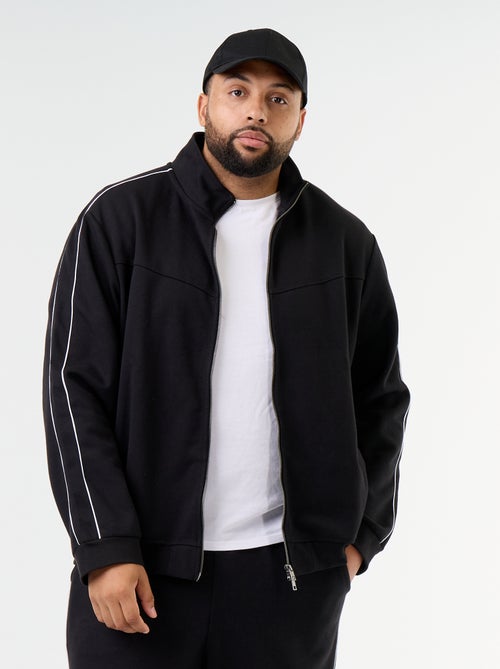 Sweat com fecho em moletão leve - Kiabi Sweat com fecho em moletão leve - Kiabi