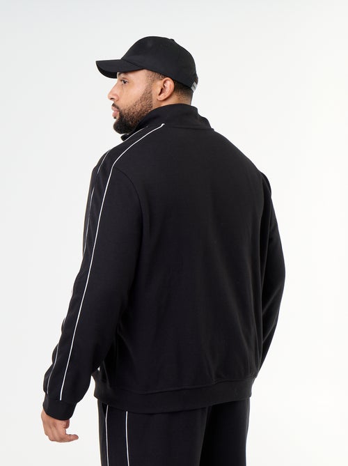 Sweat com fecho em moletão leve - Kiabi Sweat com fecho em moletão leve - Kiabi