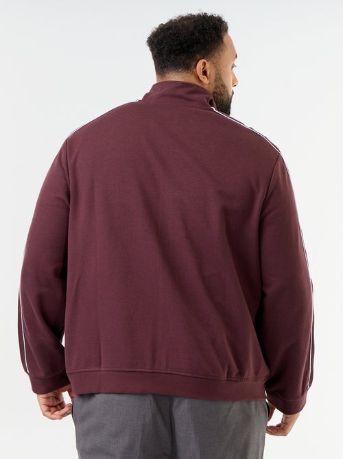 Sweat com fecho em moletão leve - Kiabi Sweat com fecho em moletão leve - Kiabi