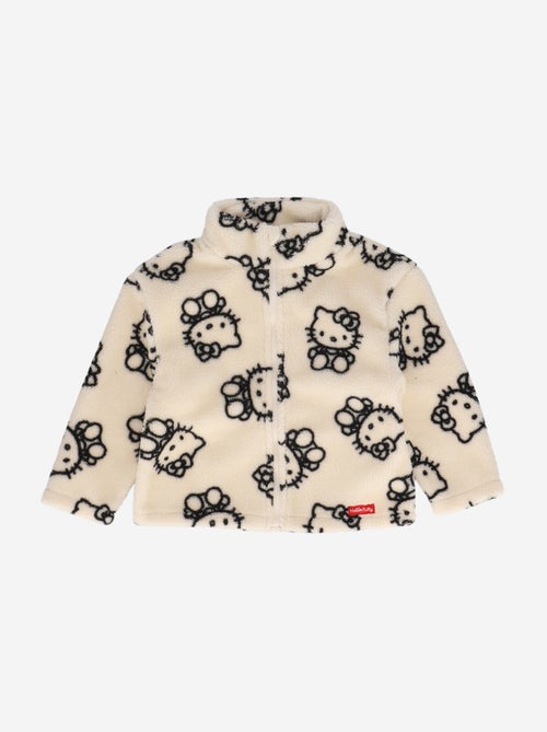 Sweat com fecho "Hello Kitty" efeito borrego - Kiabi Sweat com fecho "Hello Kitty" efeito borrego - Kiabi