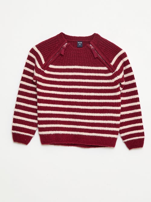 Sweat com gola alta e dupla abertura com zíper - So Easy - Kiabi