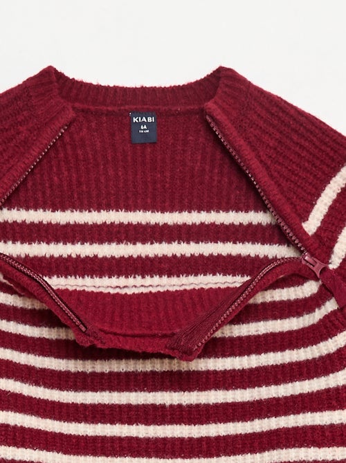 Sweat com gola alta e dupla abertura com zíper - So Easy - Kiabi