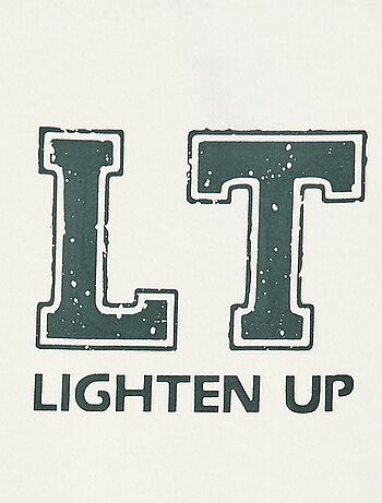 Camisola com motivo bicolor