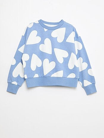 Sweat com padrão e gola redonda