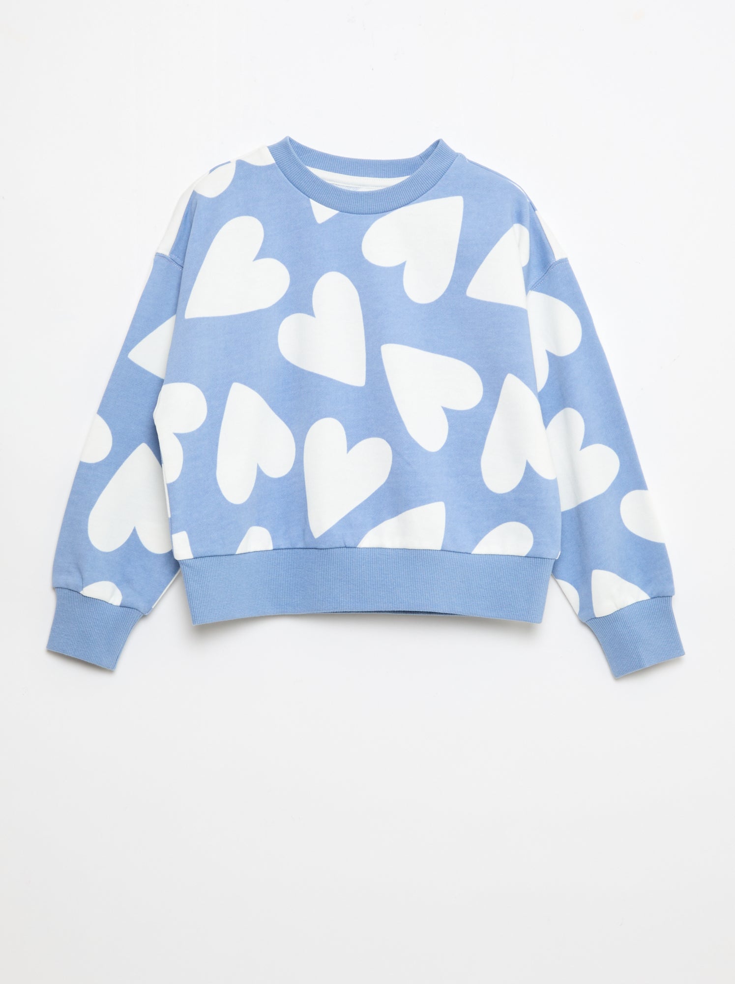 Sweat com padrão e gola redonda