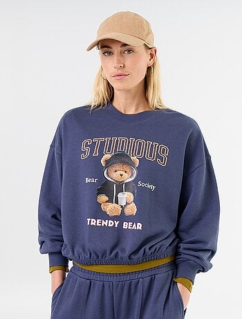 Sweat crop top