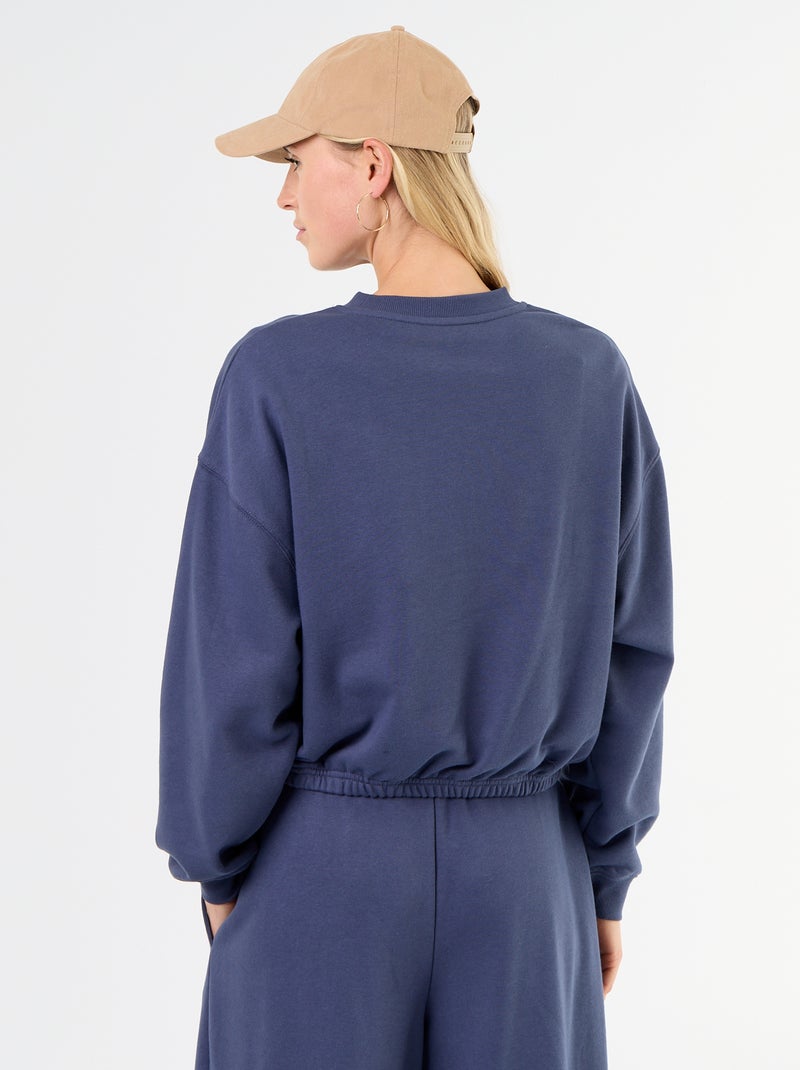Sweat crop top Azul - Kiabi