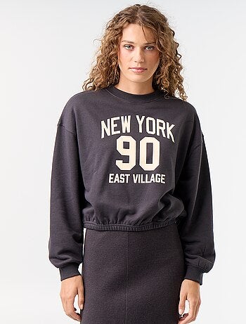 Sweat crop top