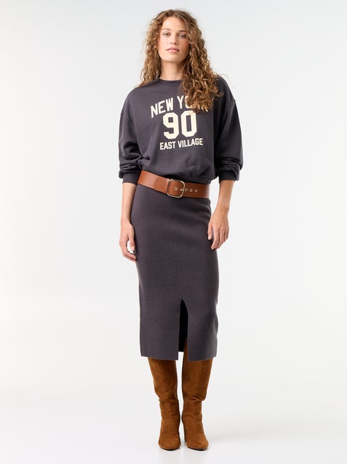 Sweat crop top - Kiabi Sweat crop top - Kiabi