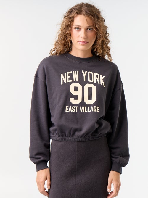 Sweat crop top - Kiabi Sweat crop top - Kiabi