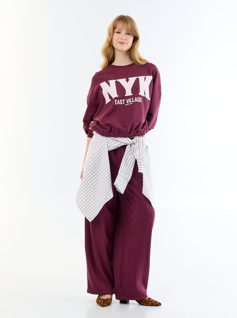 Sweat crop top Violeta - Kiabi