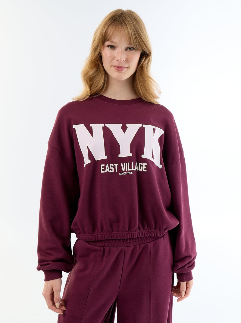 Sweat crop top Violeta - Kiabi