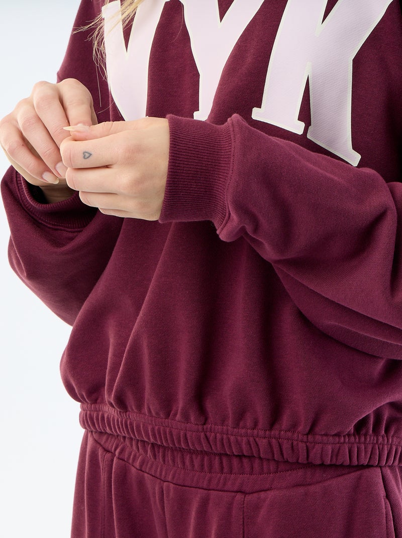 Sweat crop top Violeta - Kiabi